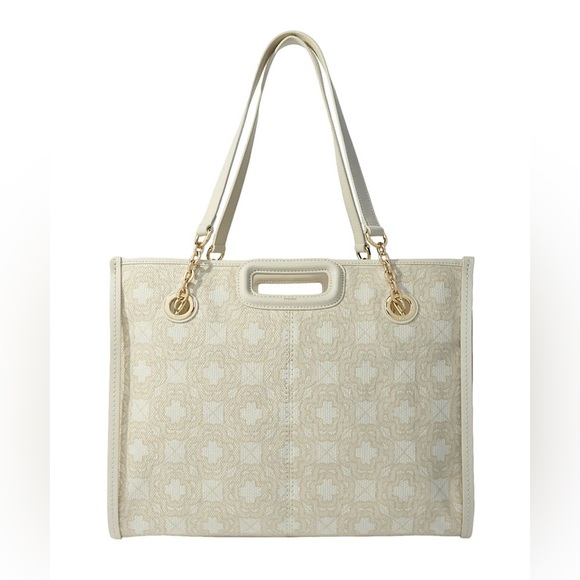 Maje Handbags - Clover Monogram Jacquard Canvas Tote Bag